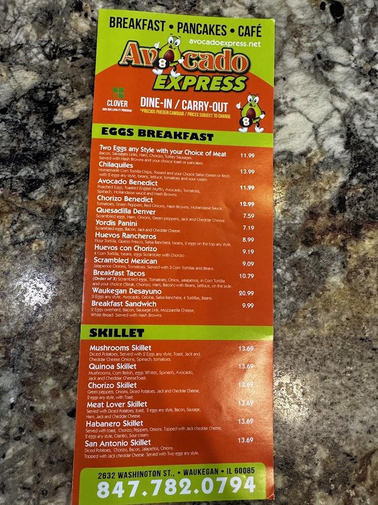 Avocado Express Menu image 2